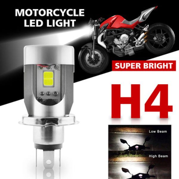 25w COB H4 LED-Scheinwerfer für Motorrad 2500LM Hi/Lo Beam 6000K Motor LED-Scheinwerferlampe