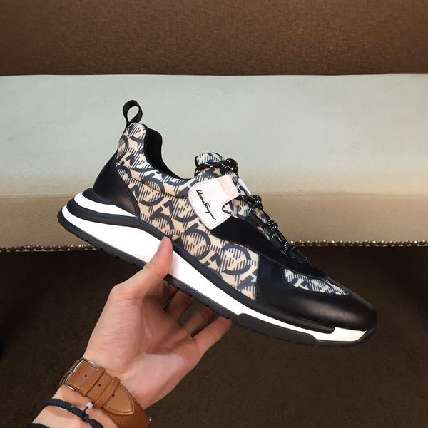 

ar7137 air-louis2 мужская роскошь обувь с телячьей кожи кроссовки повседневная обувь мода пинетки баскетбольная обувь с коробкой бесплатная, Black