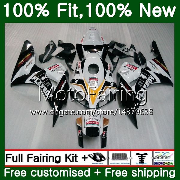 

oem injection for honda cbr1000 rr cbr 1000rr 06 07 kit 52mf10 cbr 1000 rr 2006 2007 black white cbr1000rr 06 07 100%fit fairing bodywork