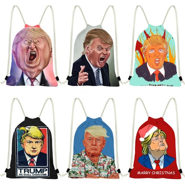 

new wholesale price sell pu leather trump fashion trump tote backpack shoulder bags shopping bag outdoor bag dust bag 35cm #752, Black;red