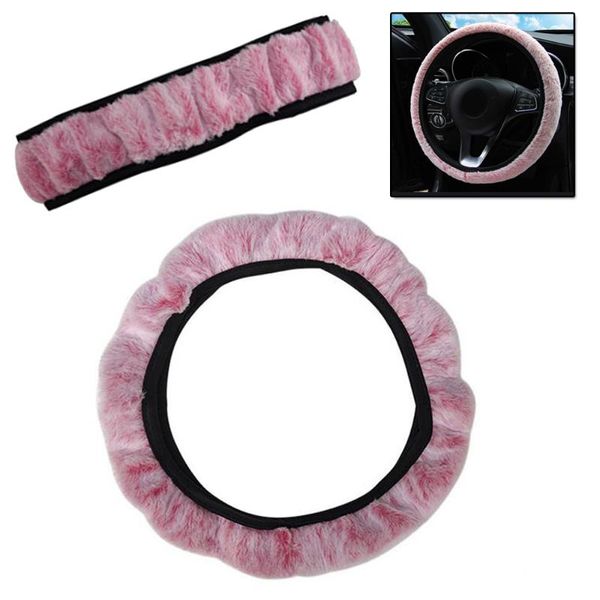 

1pc car auto 37-39cm steering wheel cover breathable anti-slip elastic durable