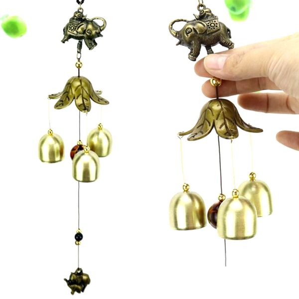 

hanging wind chime bell car ornaments decoration metal pendant rearview mirror hanging car interior accessories