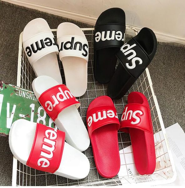 

mens luxury slippers branded letters desinger slides flip flops summer skid resistance flat slippers shoes 4 colors optional, White;black