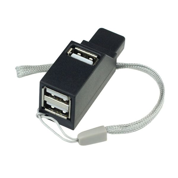 

new 3 port mini high speed usb 2.0 hub adapter for notebook pc smartphone