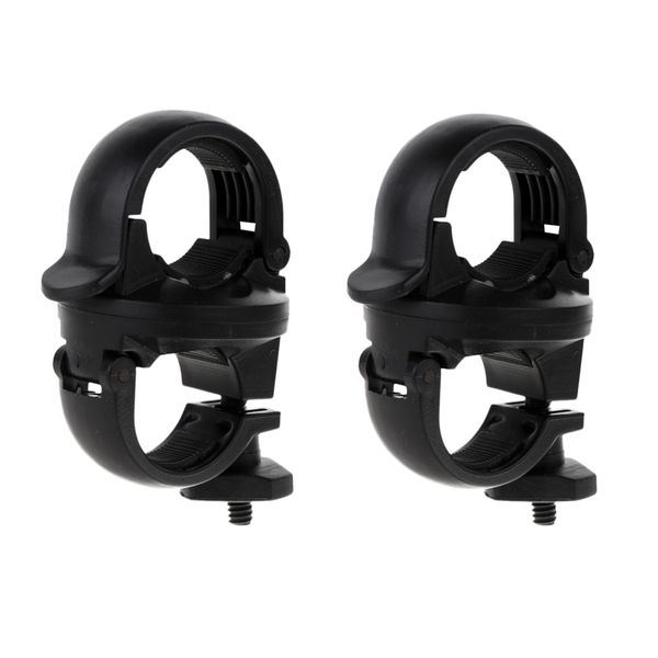 

2pcs portable bike flashlight clamp clip mount bicycle led torch light holder grips