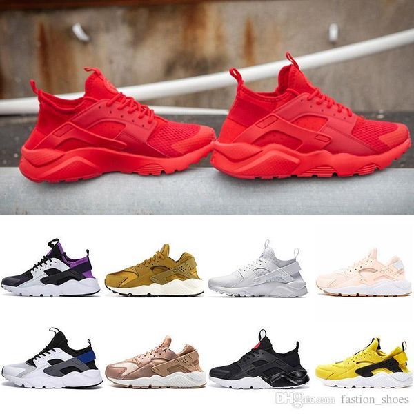 

я новый воздух huarache 2019 кроссовки для мужчин женщин красный зеленый розовое золото кроссовки тройной белый черный huaraches тренеры спо