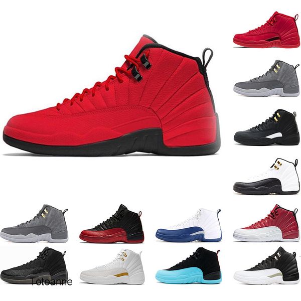 

12 12s men basketball shoes sneakers black white taxi gym red gamma blue 12 12s mens sports shoes size 7-13
