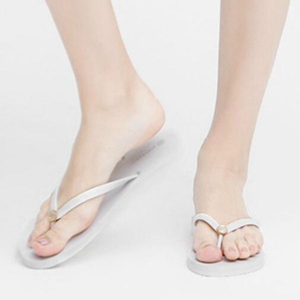 

slippers colorful female flip-flops 2021 flat-heeled beach summer fashion wear non-slip women outside woman shoes size 35-39, Black