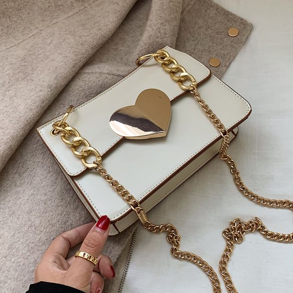 

high-end bag western style handbag fashion new love metal buckle wild texture messenger bag temperament fashion small square