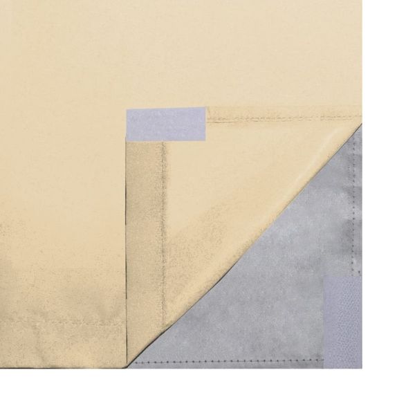 

opaque curtains 2 units double layer 140x175 cm beige other home textile