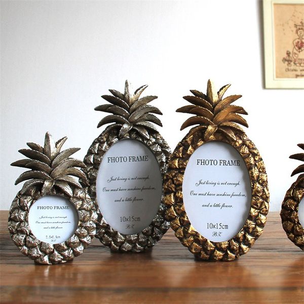 

retro style p frame deskpicture frames birthday gift resin p frame gold and silver wzj019