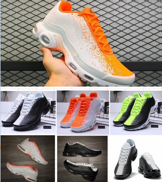 

Tn plu 2019 men new color tn de igner neaker chau ure homme men black wihte orange green hoe men mercurial running hoe eur 40 46