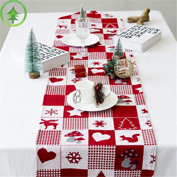 

new year christmas tablecloth linen dustproof table cover x-mas dinner tablecloth home party decor linen cloth fj405