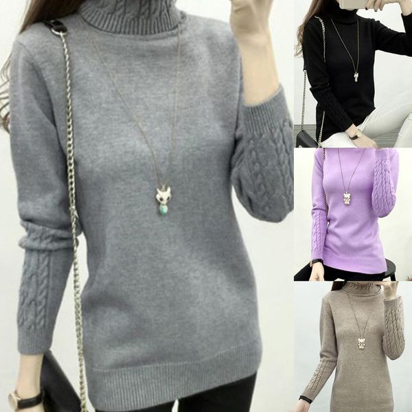 

women sweaters winter warm turtleneck sweater pullovers long sleeve slim twist cuff knitted sweater ladies sweaters pullover, White;black