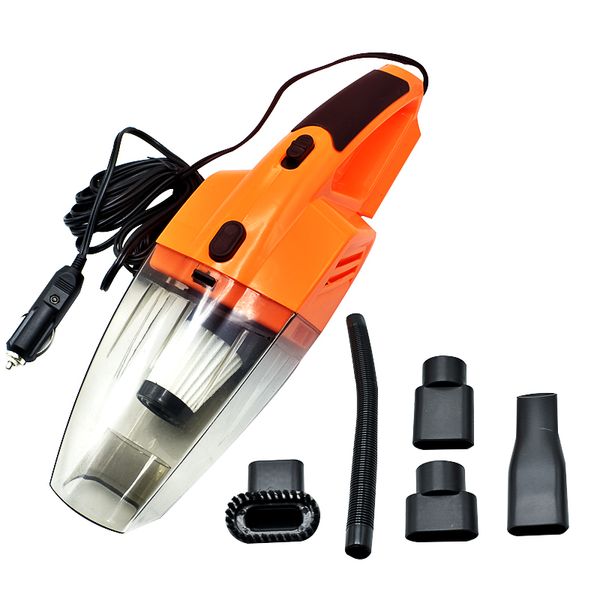 

car vacuum cleaner 12v 120w portable handheld wet and dry dual-use 5 meters connector cable with led light multi dust collector