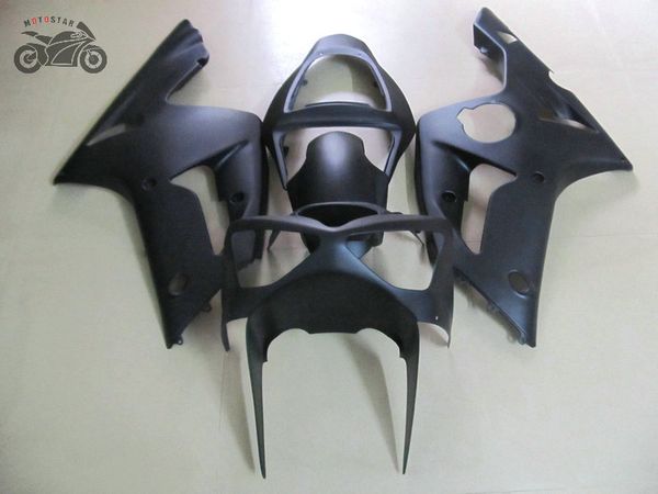 

custom injection fairings kit for kawasaki 2003 2004 ninja zx6r zx636 03 04 zx-6r 636 matte black motorcycle fairing body parts