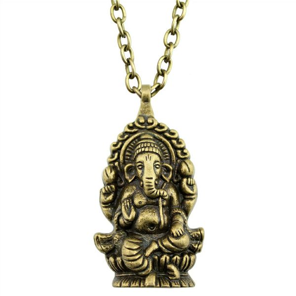 

big elephant ganesha pendant necklace big elephant ganesha vintage necklace necklaces womens accessories, Silver