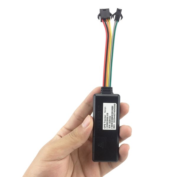 

smart tk121 car gps tracker gps data uploaded by gprs regularly built-in battery acc status checking geo-fence speed shift alarm