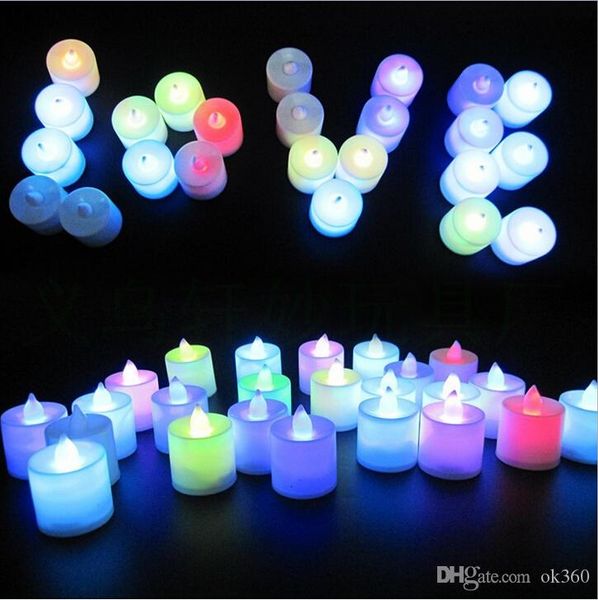 

christmas lights 3.5*4.5cm battery operated flicker flameless led tealight tea candles light wedding birthday party christmas decoration