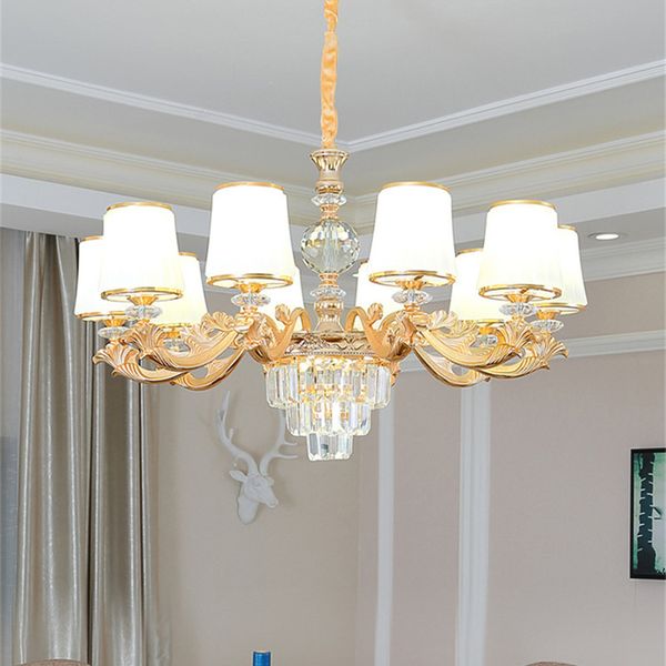 

crestech european crystal chandelier living room lamp simple modern dining room chandelier 2020 new bedroom chandelier