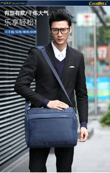 

js538j-multifunctional lapbag nylon waterproof shockproof outdoor business backpack