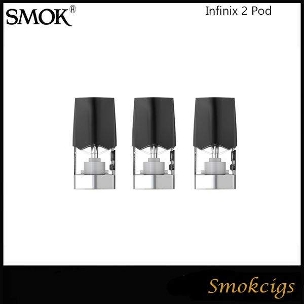 

Оригинал Infinix SMOK 2 Pod картридж Форсунка 1.4ohm MTL Pod Подходит для SMOK Infinix 2 комплекта VS Смок Ново Pod 3шт / уп