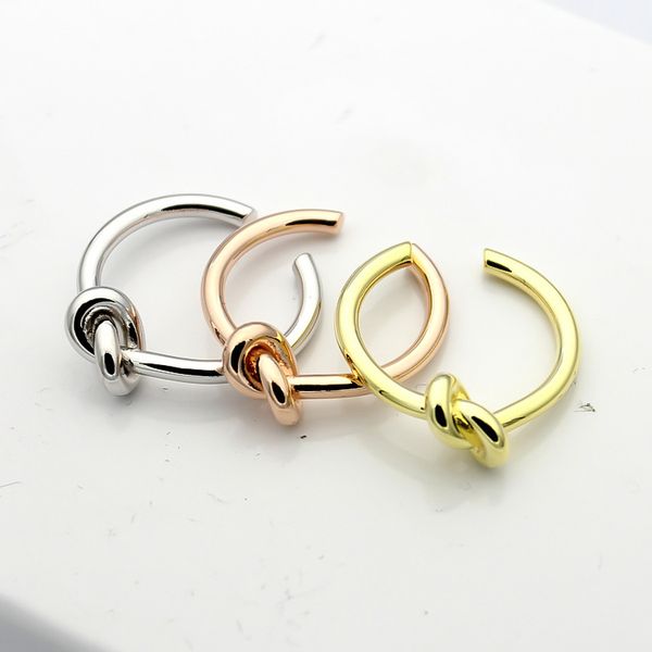 

titanium steel jewelry race knotted opening ring celi, lady knotcross ring, Silver