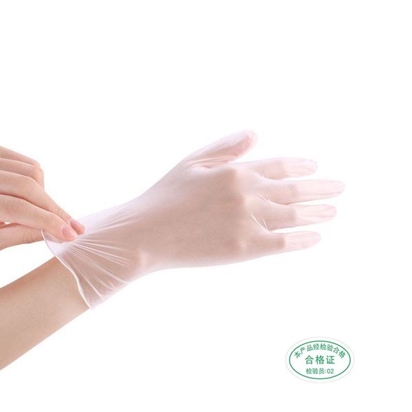 

100 pcs transparent disposable pvc gloves dishwashing/kitchen/latex/rubber/garden gloves universal for home cleaning hot