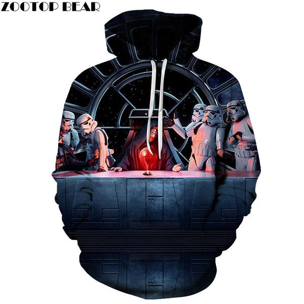

3d spring sweatshirts anime movie men hoody horror pullover war male sleeves casual warm tracksuits drop ship, Black