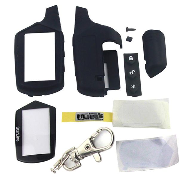 

starline a91 keychain key shell case for russian version starline a91 lcd two-way remote control car alarm system