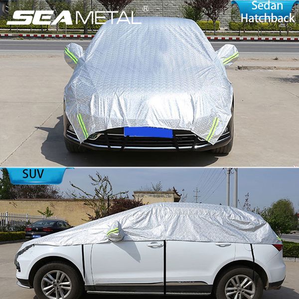 

car cover auto window sunshade cover for sedan hatchback suv pe film outdoor snow dust rain uv resistant automobiles accessories