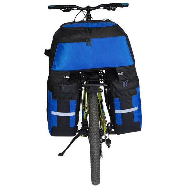 

multifunction 70l bike trunk bag bicycle luggage carrier bag cycling bicycle rack rear seat pannier