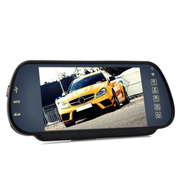 

adeeing bluetooth rear view mirror monitor and multimedia mp4 player - 7 inch handsbluetooth rear view mirror r10 car