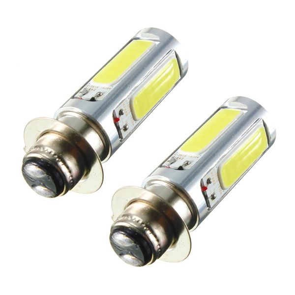 

pair px15d h6m 5 cob led fog light head lamps motor bike indicator bulb car