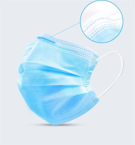 

dhl ship 3 filter layer mask nonwoven blue activated carbon masks mouth dust faceorganic gas for work 45tx