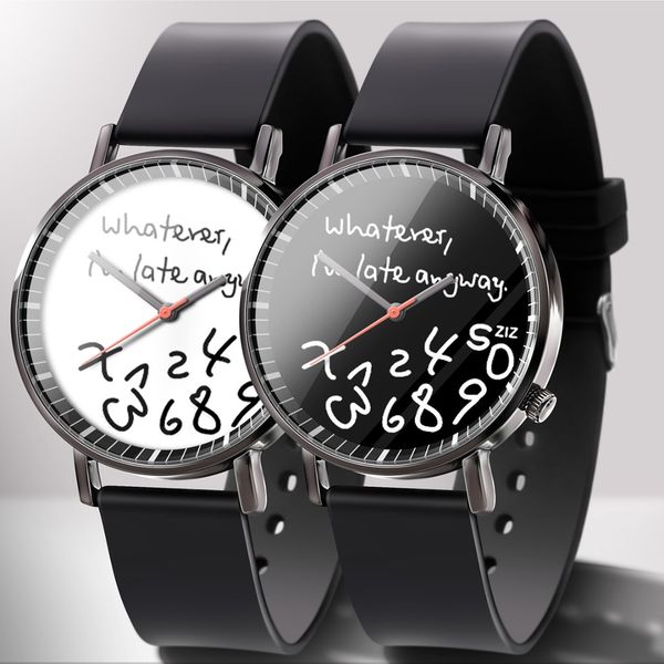 

простой стиль часы мужчины женщины пвх ремешок кварцевые часы модные черные белые наручные часы пара любителей наручные часы, Slivery;brown