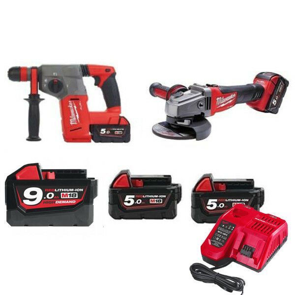 

Milwaukee m18 fuel ta ellatore grinder 2 batt 18v 5 0ah 1 from 9 0ah