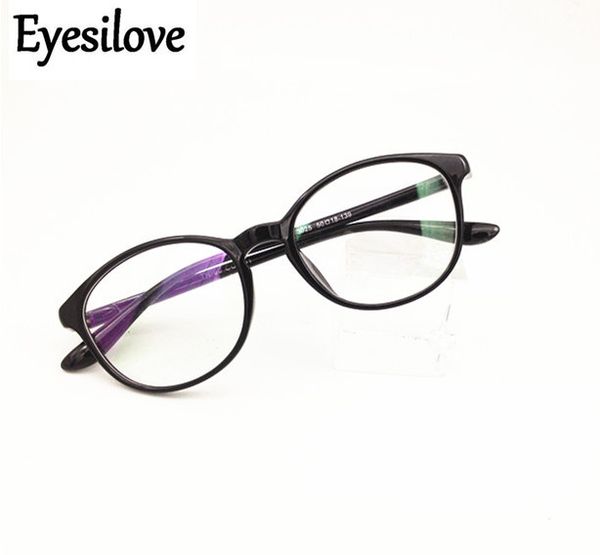 

eyesilove fashion finished myopia glasses for women nearsighted glasses tr90 frame ready made short sight prescription, Black