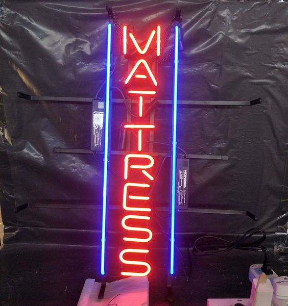

matress неоновая вывеска света реклама бар развлечения клуб украшения художественный дисплей настоящее стекло неоновая лампа металлический к