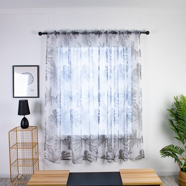 

trees sheer curtain tulle window treatment voile drape valance fabric screening curtains drape panel sheer tulle for living room