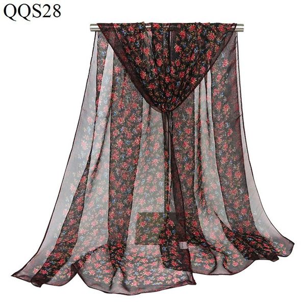 

scarf shawl scarf woman thin georgette long a piece of cloth silk scarf, Blue;gray