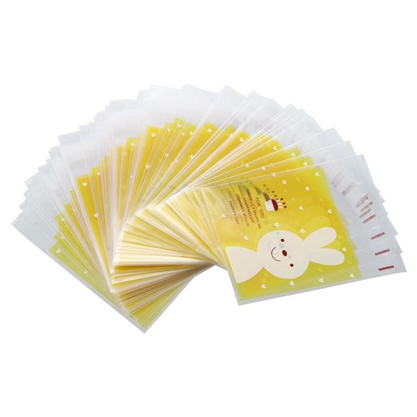 

promotion 100pcs pouch bag yellow cookies gift bag