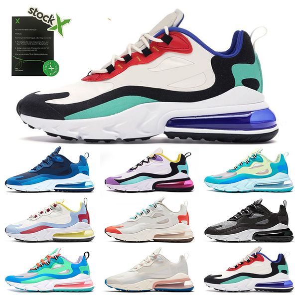 

Shoes Women Men Designer Sneaker React Des Chaussures Running Shoe Topaz Cushion Versatile American Modern Bauhaus Blue Void Optical Black