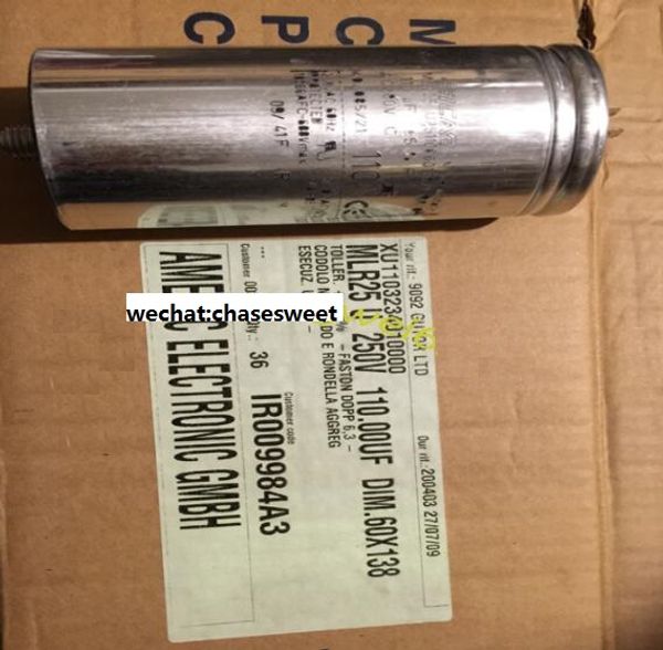

mlr25u 250v 110uf new and original capacitor dim. 60x138