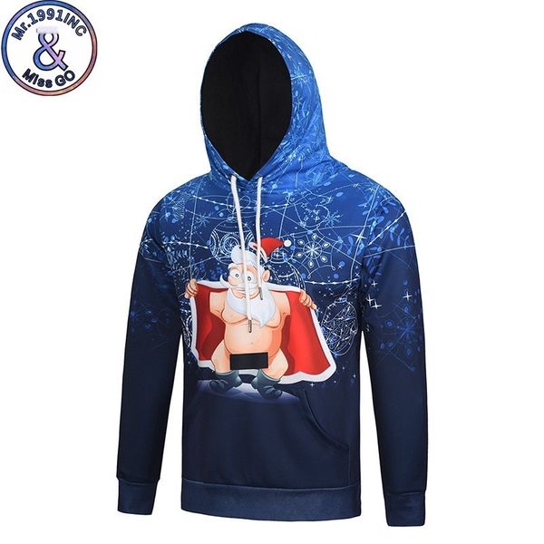 

mens designer spoof the old man 3d hooded funny gift digital printing men and women sweater, Black