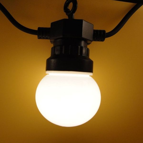 

g50 шарика освещения пвх кабель черный резиновый ремень garland backyard декор led свет шнура с clear plastic луковицы g50 глобальная струна