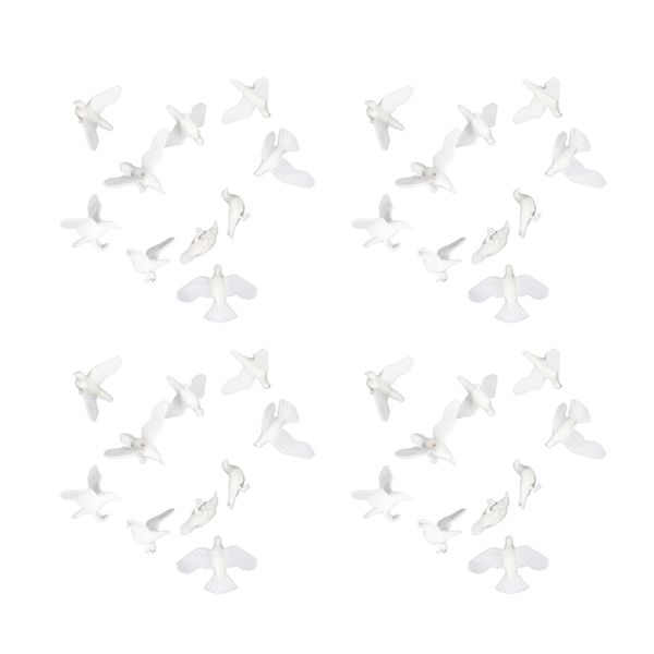 

40pcs mini pigeon animal bird model miniature doll house fairy home decor