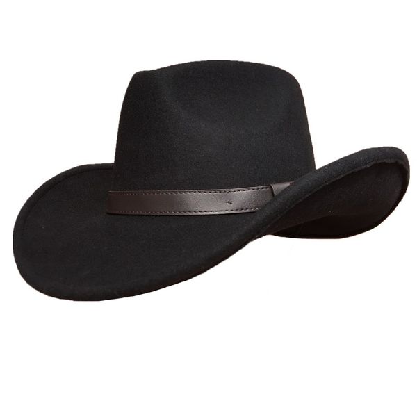 

cowboy hat black wool felt западная hat мужчины женщины