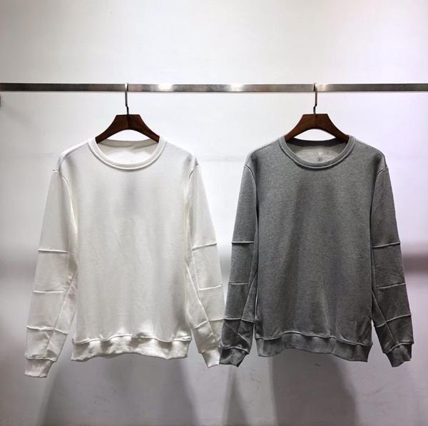 

autumn mens sweatshirts fashion brand embroidery cotton sports long-sleeved sweater casual round neck sweater, Black