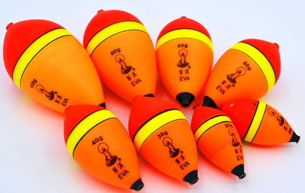 

Big Bass Fishing Float EVA Floating Balls Ocean Rock Buoy 30 40 50 60 80 100g